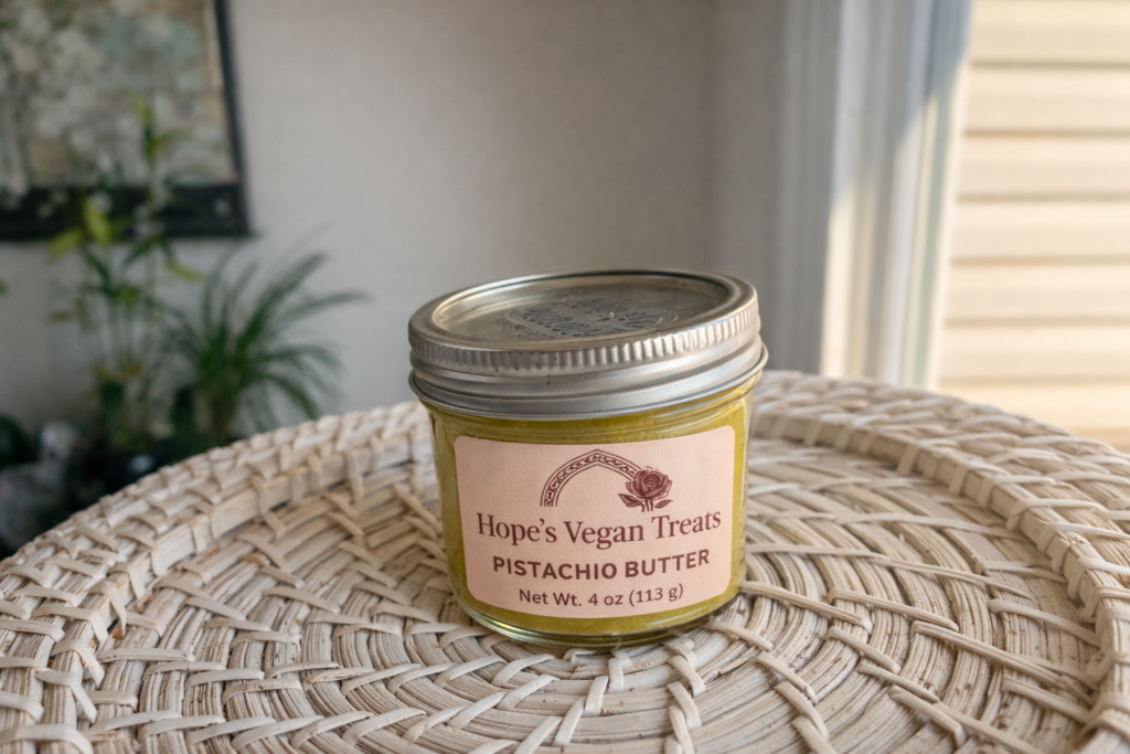 Pistachio Butter (Sweet Pistachio Spread) 🌱 4 oz