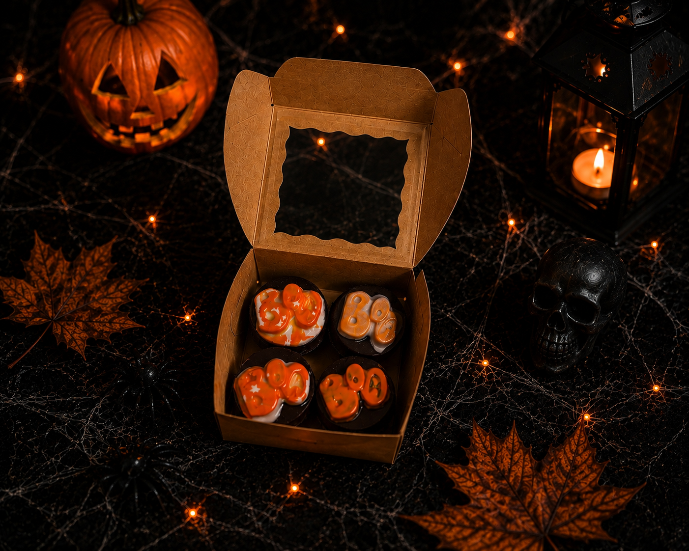 Vegan Halloween Chocolate Covered Oreos – 4 Pack | Milk or Dark Chocolate 🎃
