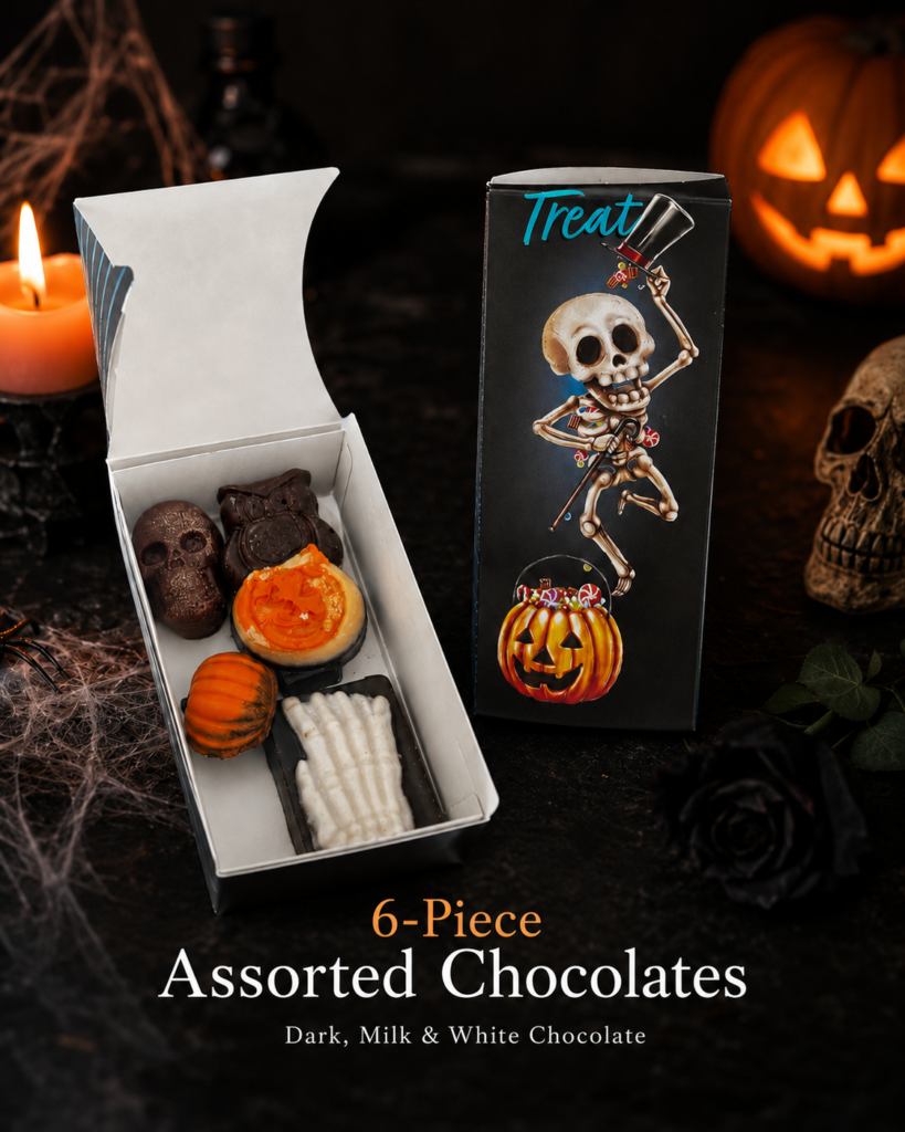 6-Piece Vegan Halloween Chocolate Assortment 🎃💀